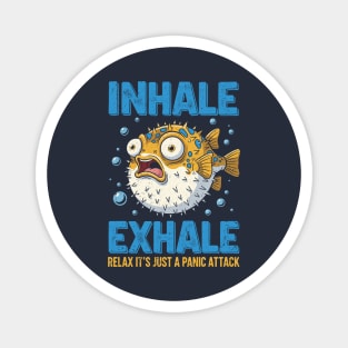 Panic Attack Pufferfish Magnet